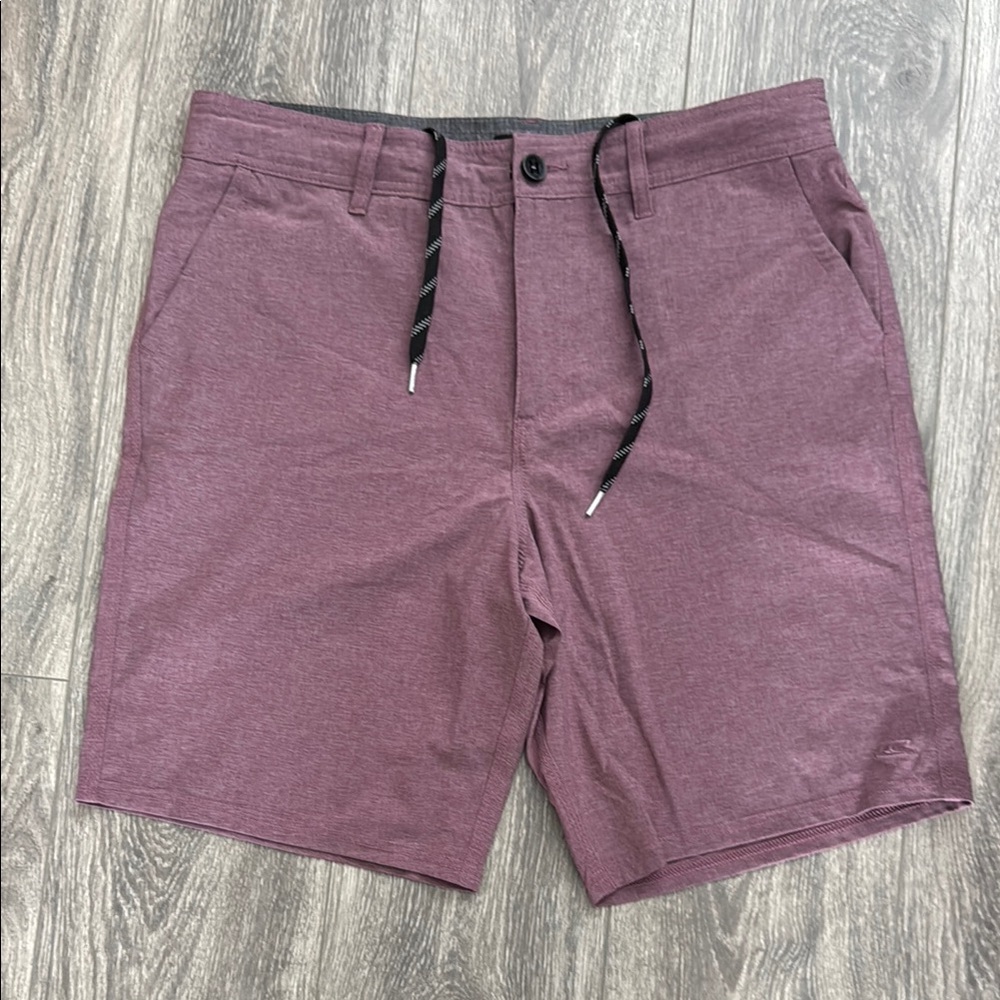 O'Neill Purple Flat Front Shorts Casual Style
